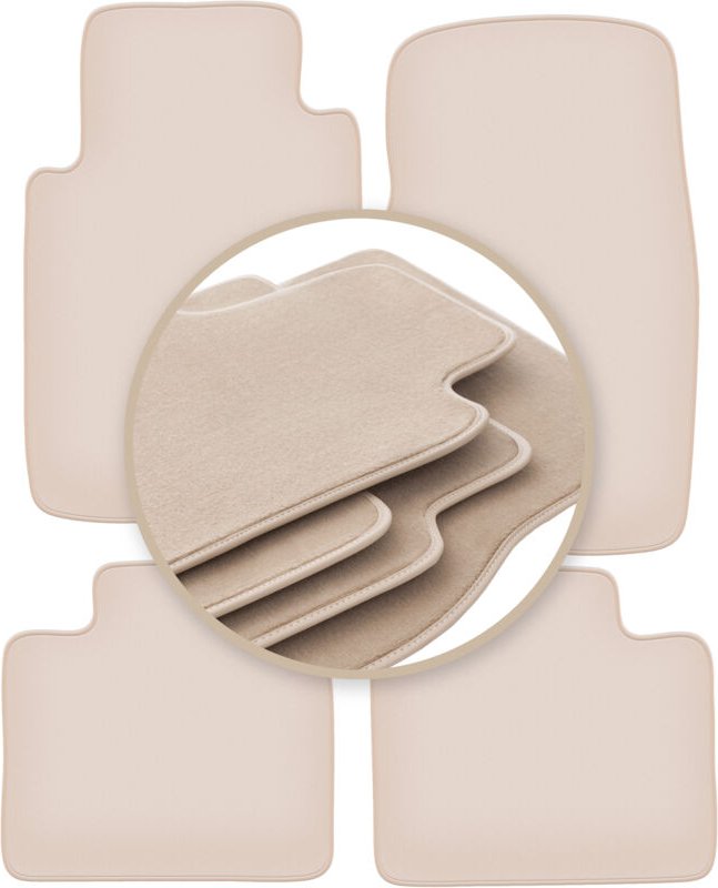 PREMIUM beige Matten für: Mitsubishi Pajero II Offroad 1991-1999