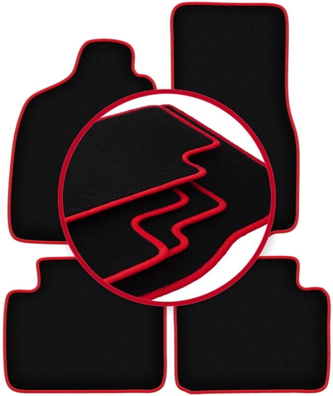 CARLUX-RED Autofußmatten für: Nissan Terrano II 0 (1993-2005)