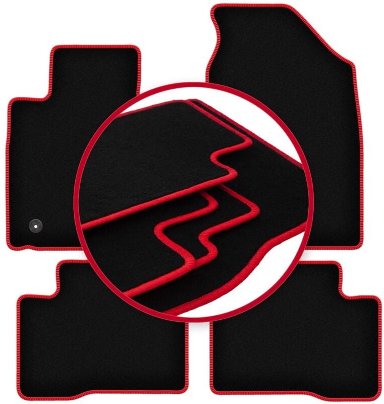 CARLUX-RED Autofußmatten für: SsangYong Tivoli SUV (2015-)