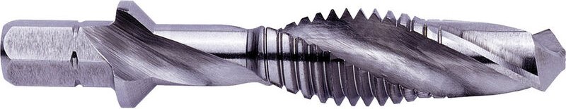 Exact 05904 Kombigewindebohrer metrisch M6 1 mm Rechtsschneidend DIN 3126 HSS 1 St.