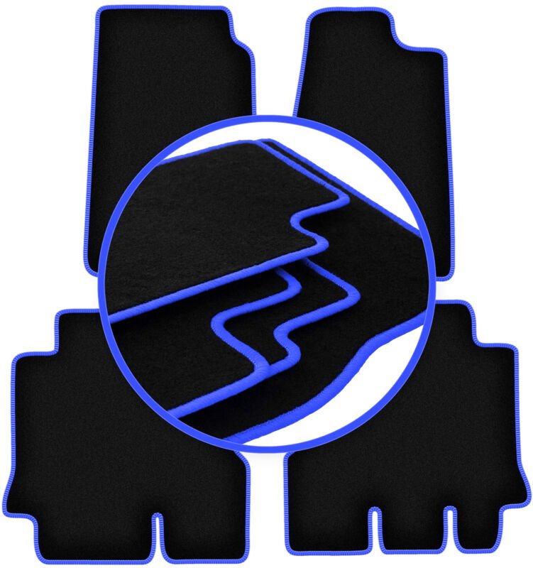 CARLUX-BLUE Autofußmatten für: Jeep Wrangler III JK Offroad (2006-2017)