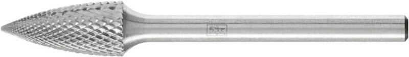 21222773 Frässtift Hartmetall Spitzbogen Länge 43 mm Produktabmessung, ø 6 mm Arbeits-Länge 1 - Pferd