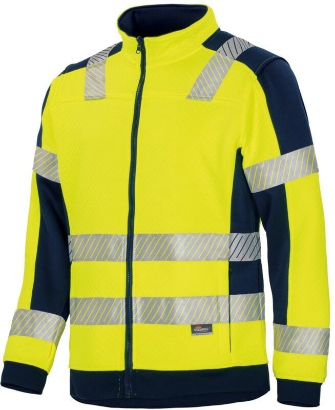 Vizwell Warnschutz Innenjacke mit Waffelmuster VWFC622 Gr. 3XL Gelb/Marine