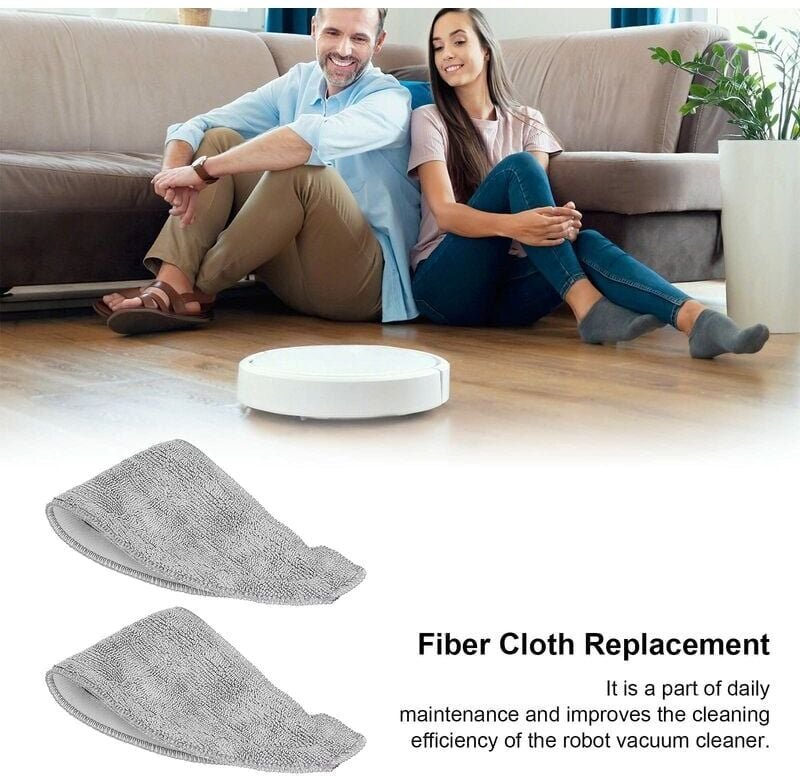 Staubsaugerzubehör, 2 stk. Mopp-Reinigungspad, Ersatz-Reinigungstuch für Roboterstaubsauger