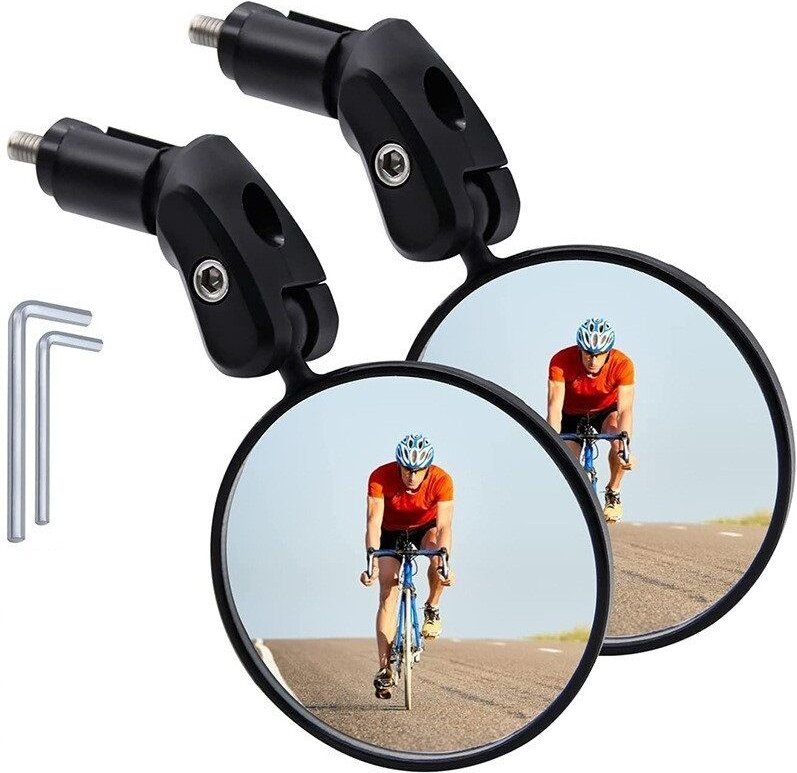 Linghhang - ccykxa Fahrradspiegel Mountainbike-Rennrad faltbare konvexe Spiegel Universalreflektoren Fahrradausrüstung