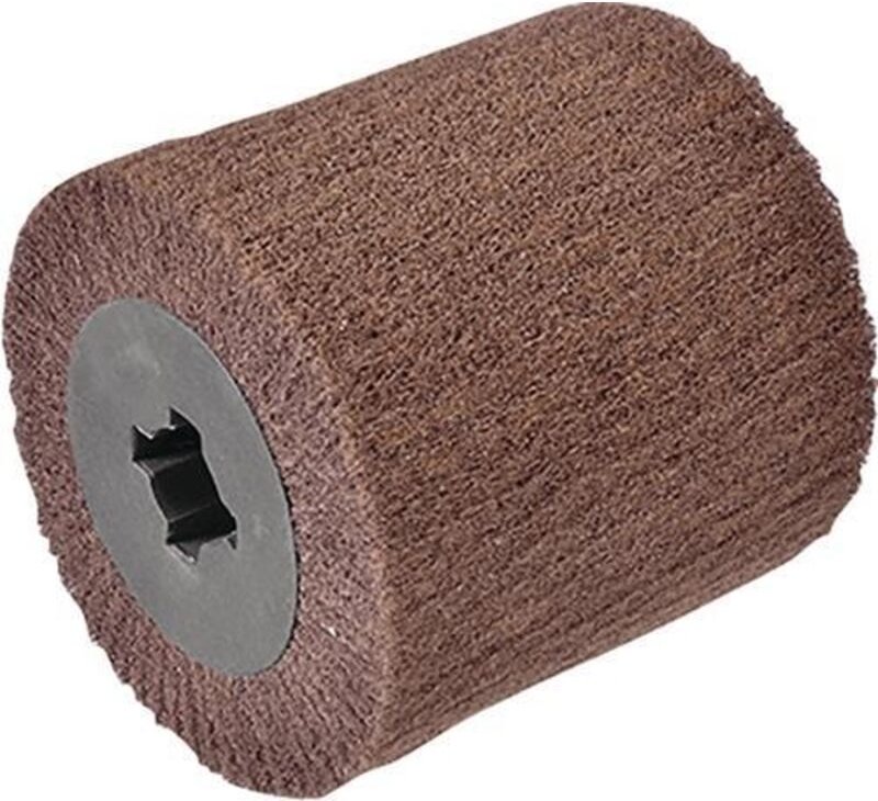 Schleifwalze Vlie medium mit 4 Keilnuten Ø100xB100mm