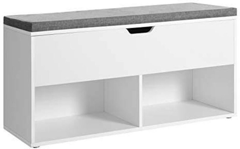 Geraumige aufbewahrungsbank mit kissen fur schuhe und accessoires