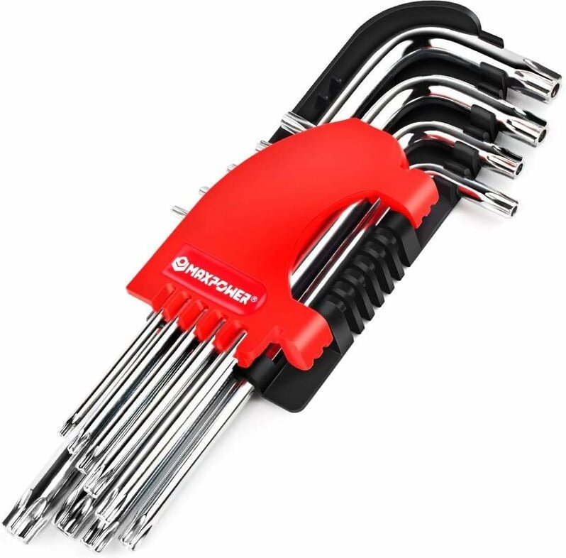 MAXPOWER Innensechskantschlüssel Set, Torx-Schlüssel-Set Inbusschlüssel Satz Torx Schlüssel Profi Innensechskant Satz mi...
