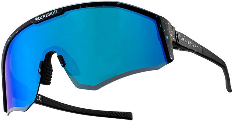 Polarisierte Radbrille mit UV 400 Filter, schwarz