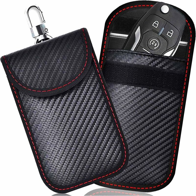 Thumbnail - Mumu - Signalblockierende Faraday-Tasche, Set mit 2 RFID-Signalblockierungstaschen für Autoschlüssel, Anti-RFID-Schutzhü...