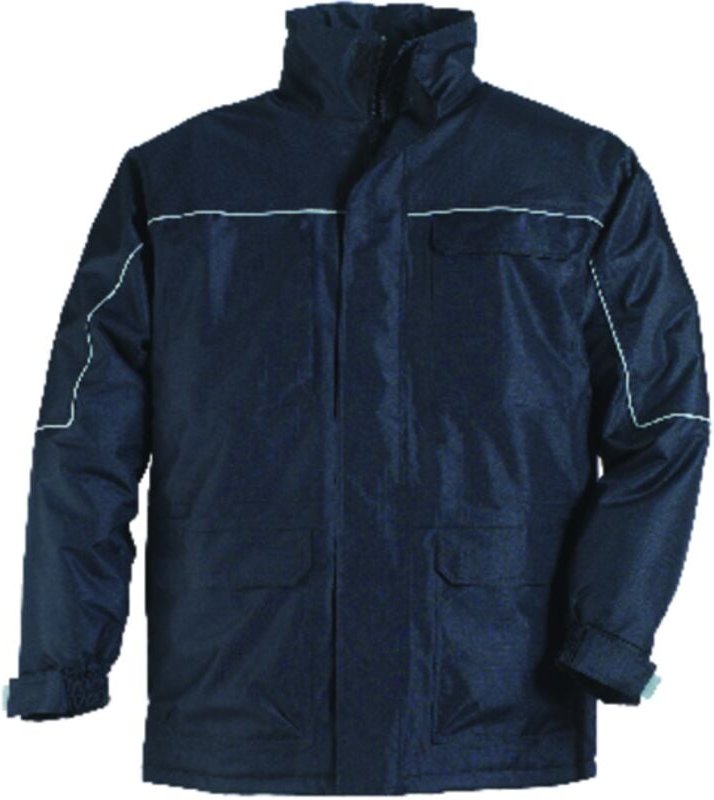 Thumbnail - Arbeitsparka mit Fleece RIPSTOP - Schwarz L - 48/50