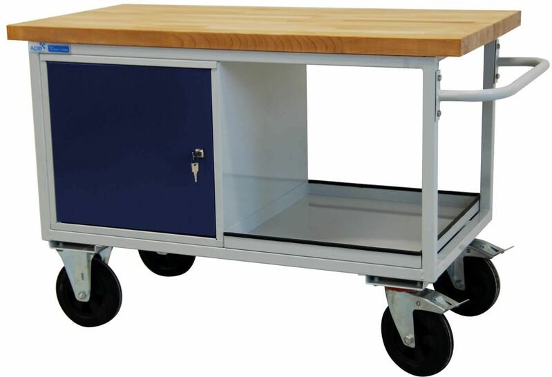 Thumbnail - ADB - Werkbank 1300x840x600mm Werktisch Tischwagen Rollwagen Werstattwagen