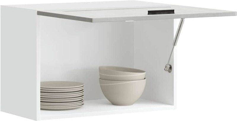 Küchen-Hängeschrank Porto Betongrau Holzwerkstoff Vidaxl