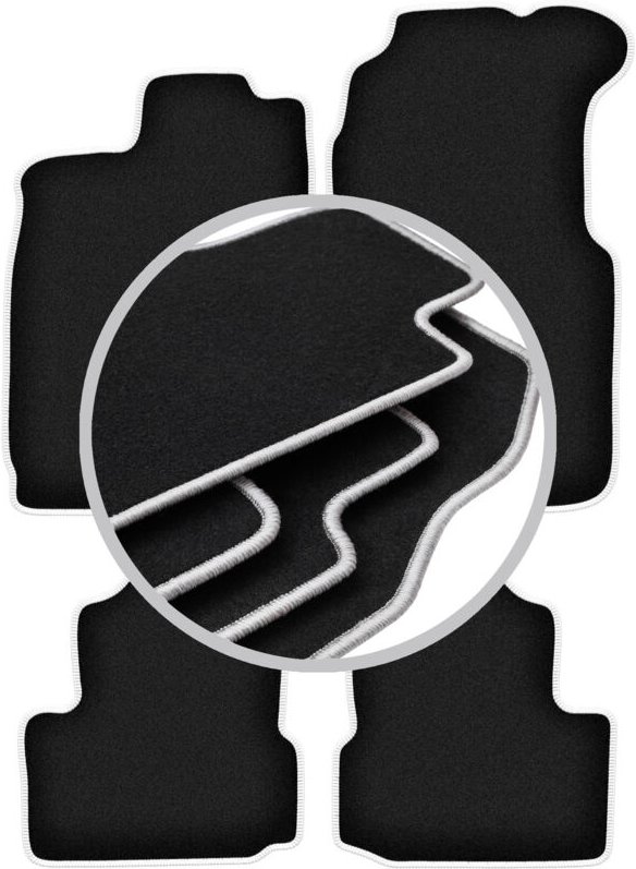 CARLUX-SILVER Autofußmatten für: Saab 900 II Cabrio (1994-1995)