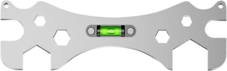 Shining House - Duschschlüssel, multifunktionaler Schraubenschlüssel, Nivellierschlüssel mit gebogenem Winkel, Badezimme...