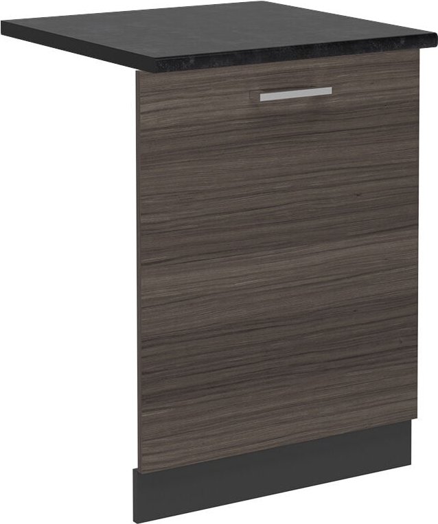 Vicco - Geschirrspülblende R-Line, Edelgrau, 60 cm , ap Anthrazit