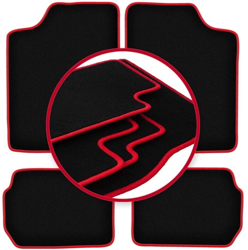 CARLUX-RED Autofußmatten für: Suzuki Swift II Fließheck, Limousine (1988-2004)