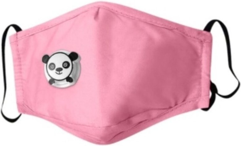 FÜR KINDER ROSA PANDA MASKE + 3x PM 2.5 FILTER