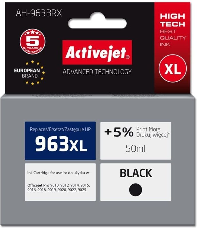 Activejet Tinte für HP 963XL 3JA30AE reg AH-963BRX