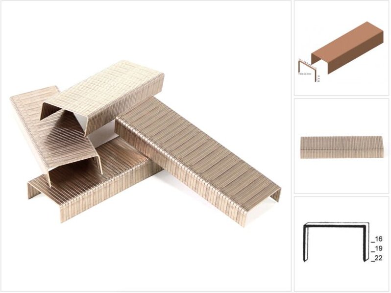 Prebena B16CLF Heftklammern 16 mm verbronzt 10.000 Stück