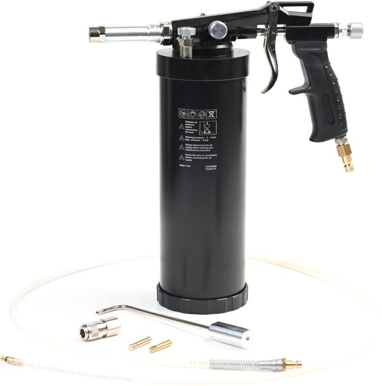 TBS 224-G2 Druckbecherpistole mit 2 Sprühsonden zum Hineinstellen von Normdosen