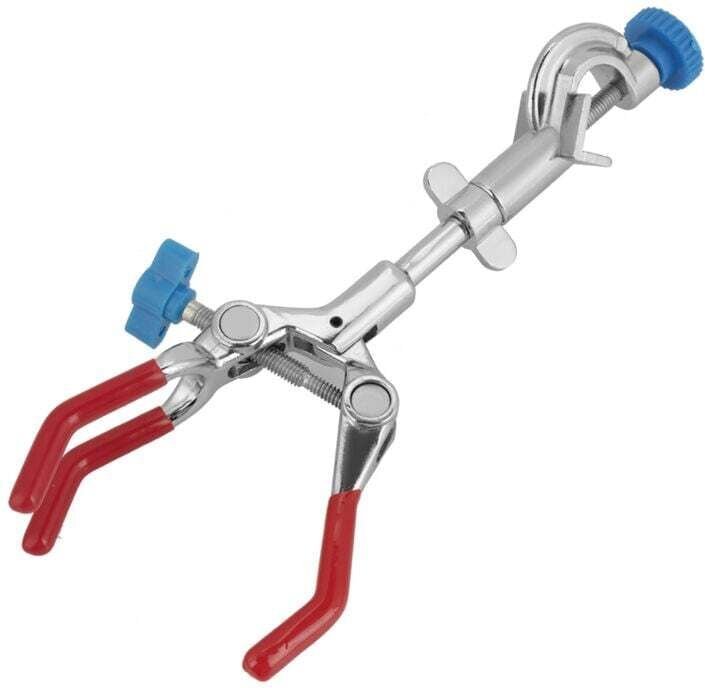 Rechtwinklige Eckklemmen, Dreizackklemmen für Reagenzglasgestelle