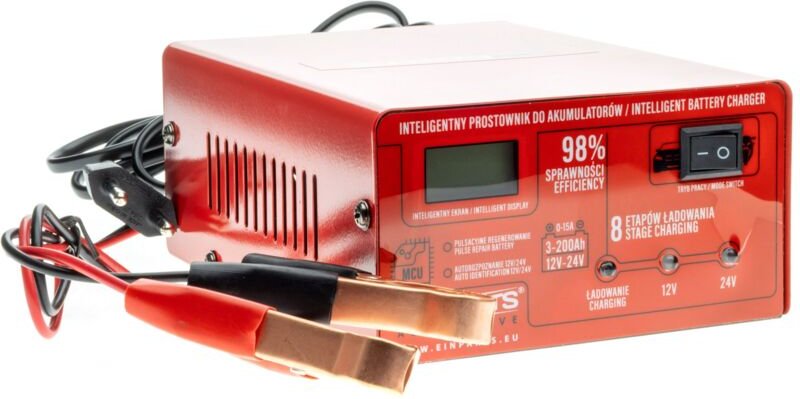 Batterieladegerät mit Reparaturfunktion 12/24V - 8 Ladestufen