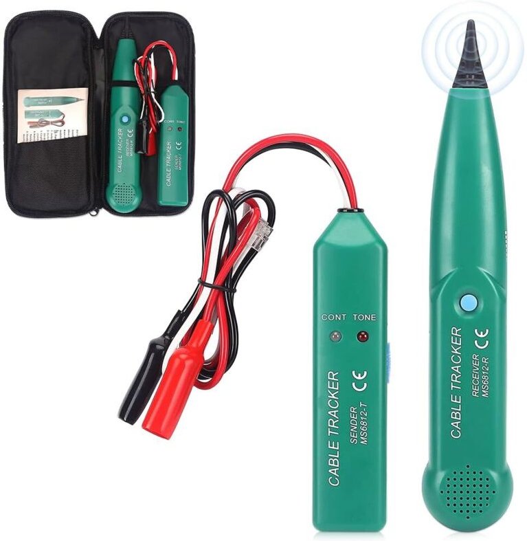 Kabeltester, Tragbarer Elektrischer Kabel-Tracker Mit Batterie Professioneller Kabel-Tracker Leitungsfinder Zum Auffinde...