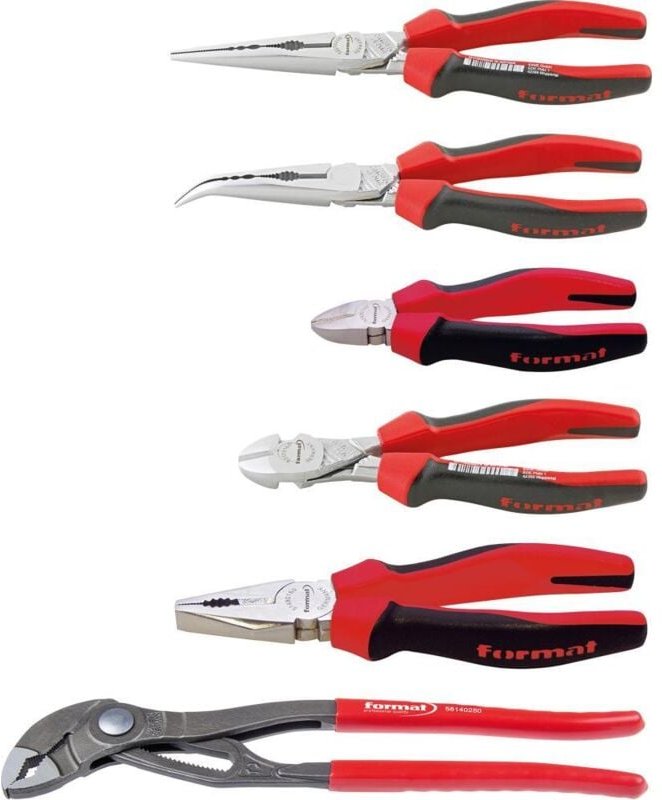 Zangen - Satz im Karton 6 tlg. 2K-Griff verchromt - Format