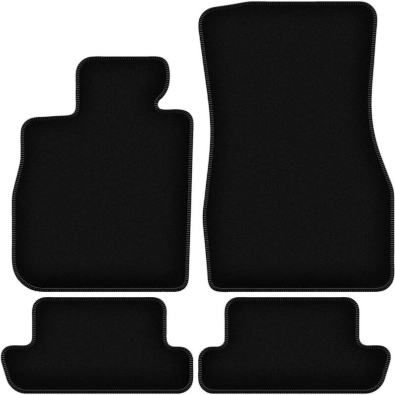 BASIC schwarze Veloursmatten für: BMW 8 G14 Cabrio (2019-2022)