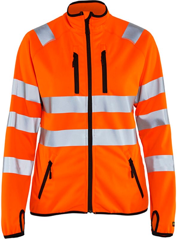 Arbeits-Softshelljacke mit hoher Sichtbarkeit für Damen 4926 – Neonorange M