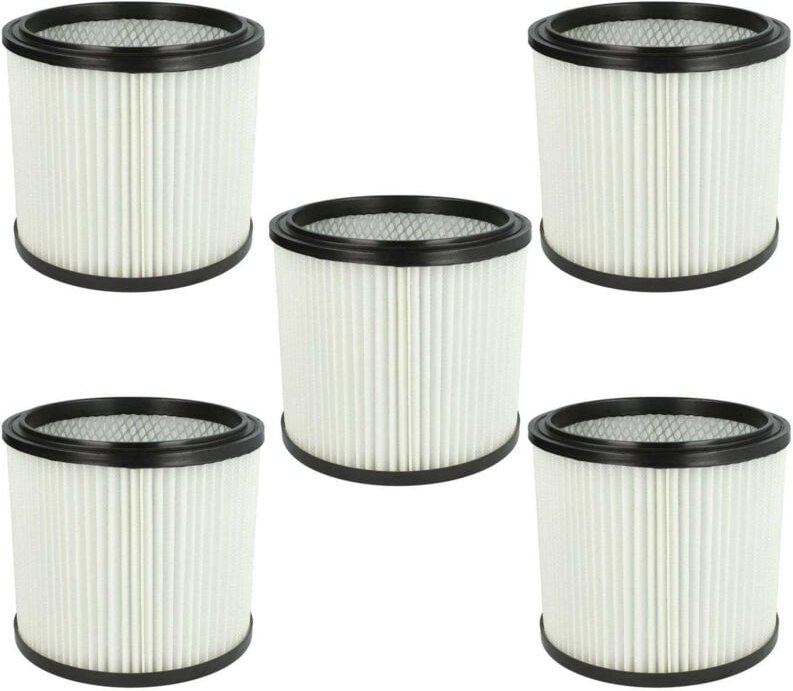5x Faltenfilter kompatibel mit Herkules Auqa Steel 40, 3001, , Aqua Steel 50, 3000, 6309 p, 4001 Staubsauger - Filter, P...