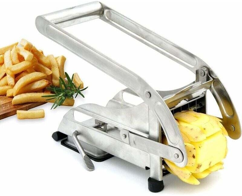Schneider - Pommes Frites Profi Pommes Frites mit 2 Klingen, Anti-Rutsch-Technologie, Gemüse Zubehör für Fritteuse (Edel...