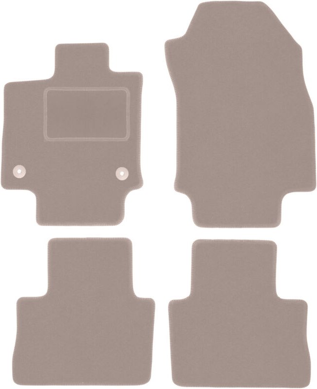 Beige Velours-Fußmatten für: Toyota RAV4 V Hybrid SUV (2019-)