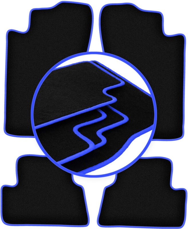 CARLUX-BLUE Autofußmatten für: Mitsubishi Eclipse 2G Coupé (1995-1999)