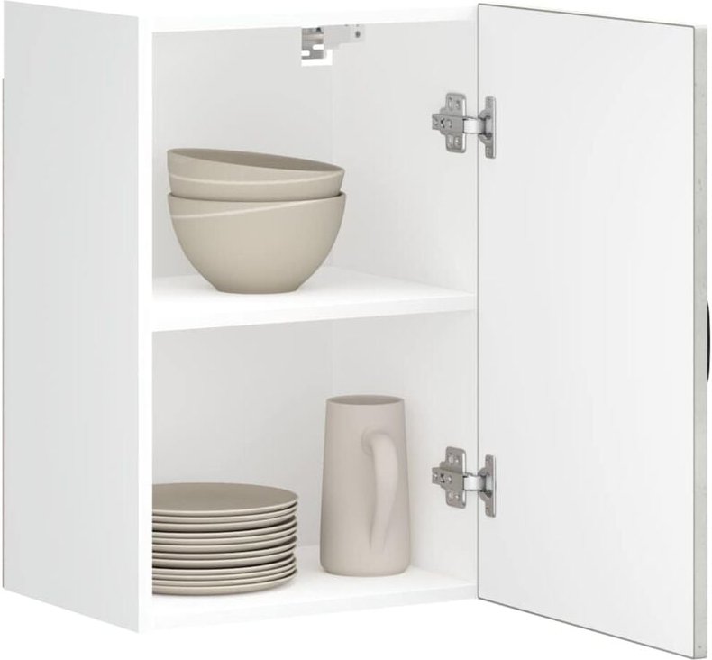 Küchen-Hängeschrank Kalmar Betongrau Holzwerkstoff Vidaxl