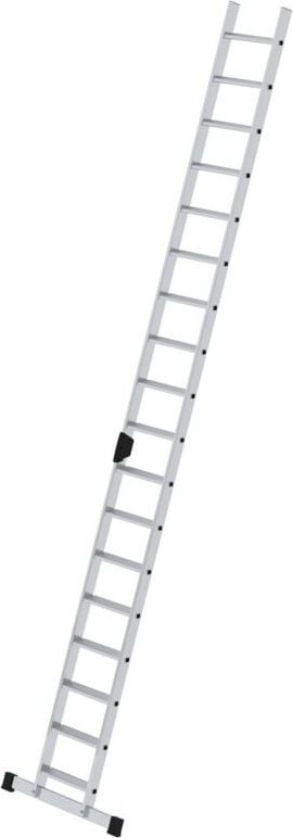 Günzburger Steigtechnik Stufen-Anlegeleiter mit Standard-Traverse 18 Stufen - 040618