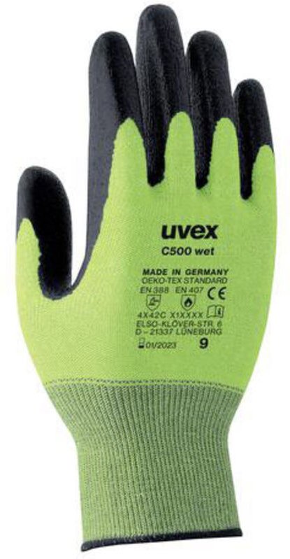Uvex - C500 wet 6049208 Schnittschutzhandschuh Größe (Handschuhe): 8 en 388-4121 1 Paar