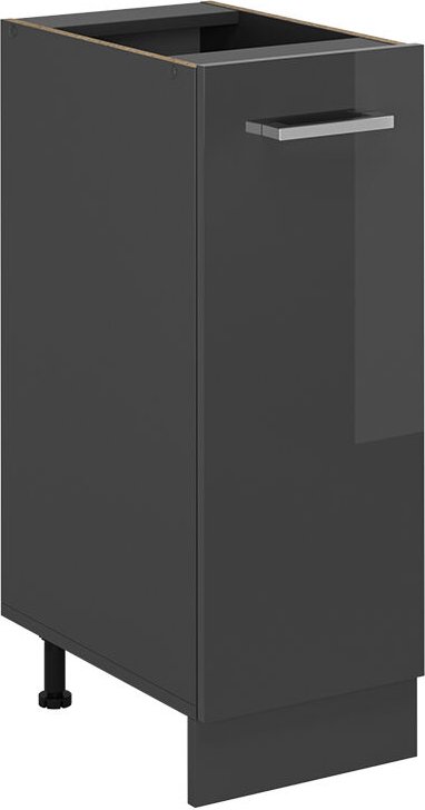 Apothekerschrank R-Line, Anthrazit Hochglanz, 30 cm ohne Arbeitsplatte Vicco