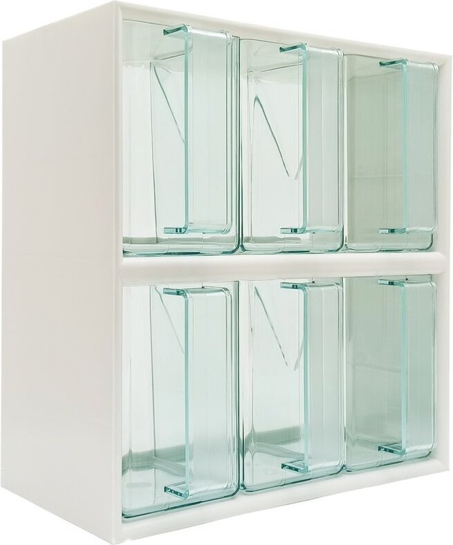 Quellmalz - 6er Vorratsschüttensatz - Küchenschütte, Kunststoff, transparent