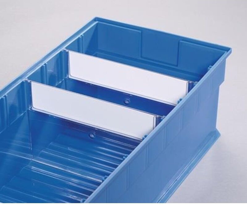 Trennwand für Regalkasten b. 235 mm Styrolux transparent