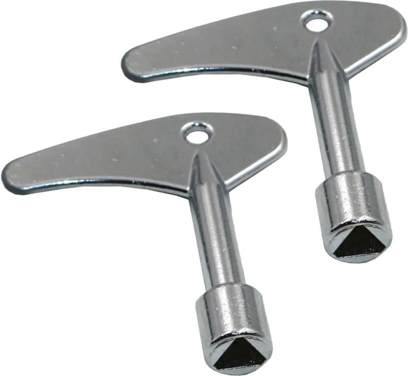 Csparkv - 4-teiliger Metall-Dreiecksschlüssel, Dreiecksschlüssel, Zählerkastenschlüssel für Gas-Wasser-Stromzählerschran...