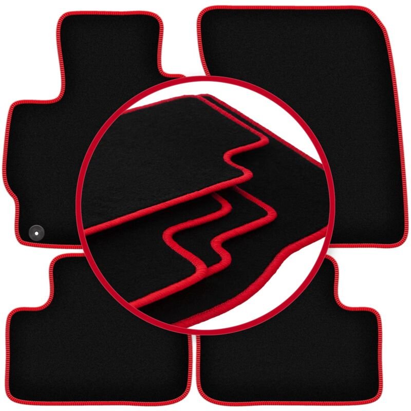 CARLUX-RED Autofußmatten für: Mitsubishi ASX II Crossover (2020-)