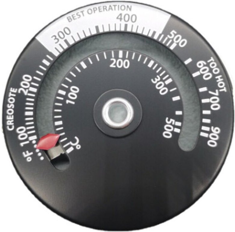 Thumbnail - Thermometer, Magnetthermometer für Holzofen, Kamingebläsethermometer mit Sonde, für Zuhause, hochempfindliches Grillther...