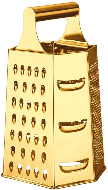 Ultrastabile Käsereibe aus Edelstahl, 6 Seiten, sechseckig, 2296 cm - Sollbry