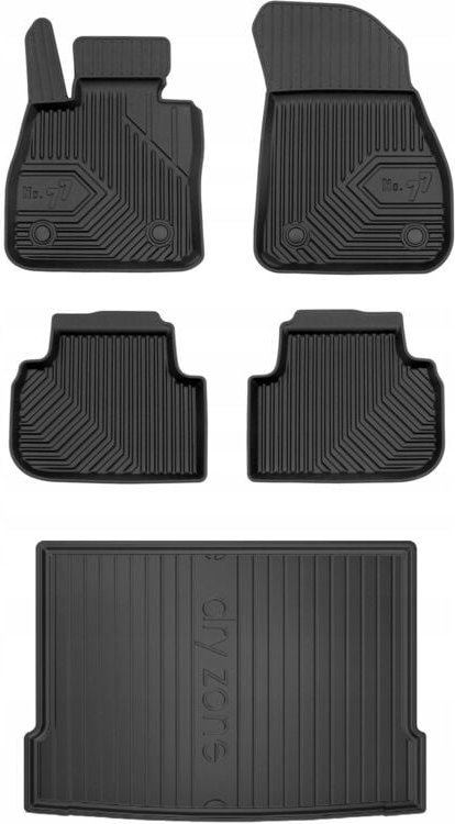 SET 77 Gummimatten und Fußmatten BMW 1er F40 HB ab 2019-