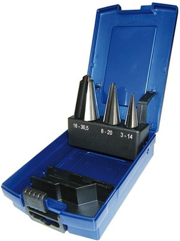 Thumbnail - PTG - Präzisionstechnik Blechschälbohrer-Satz hss 3-30,5 mm
