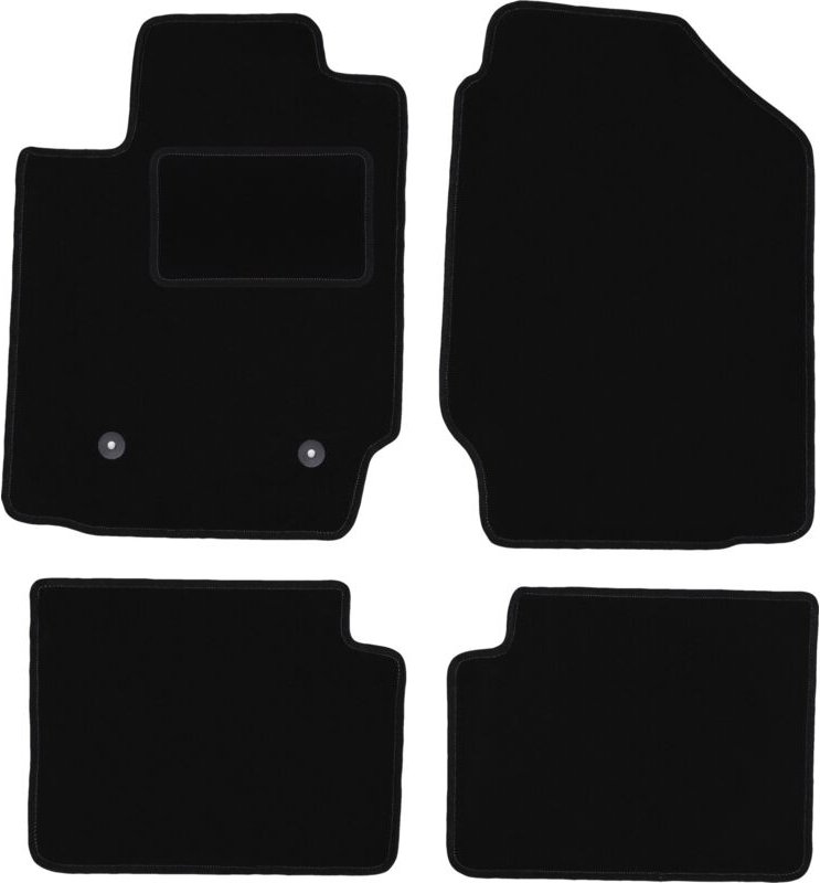 Schwarze Veloursmatten für: Toyota Matrix Fließheck (2002-2010)