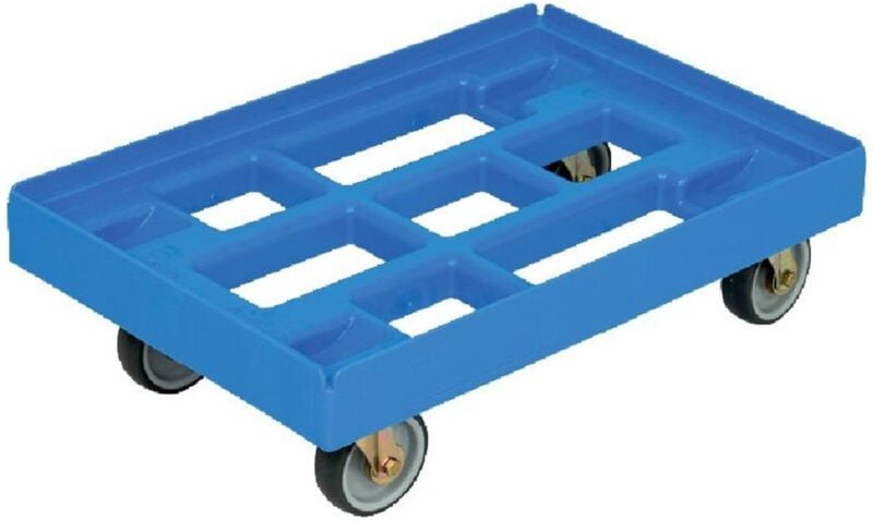 FP - Transportroller 610x410mm blau, m. 4 lr.