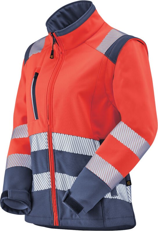Softshell-Jacke Hv Damen Tian Rot Fluo/navy M